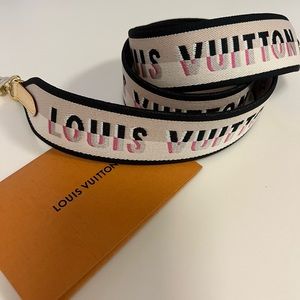 Authentic Louis Vuitton Speedy 20 Jacquard Strap in black - Strap ONLY